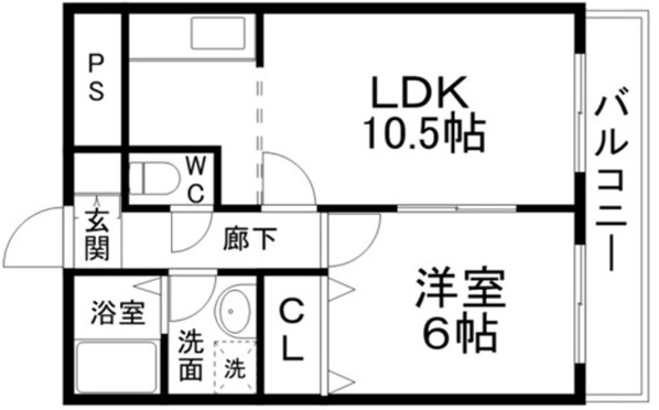 プチフルール千の物件間取画像